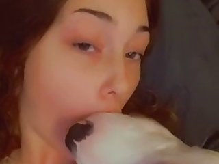 Girl Kissing Dog 5