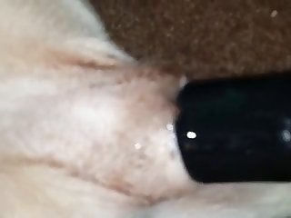 Wet Bitch Pussy Fucked With A Dildo